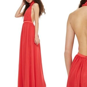 Topshop Taylor halter maxi dress